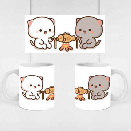 Кружка Peach&Gomo Смажимо рибку разом