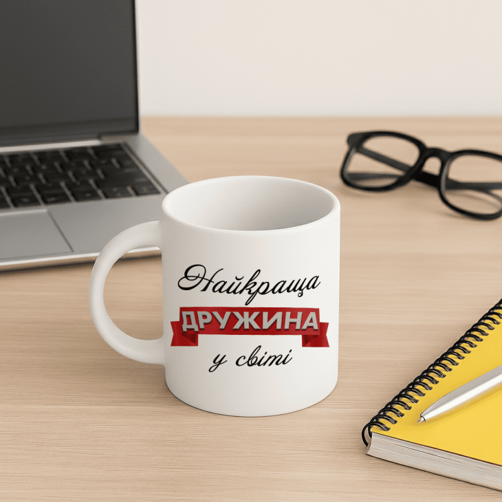 Кружка Найкраща дружині у світі