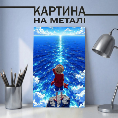 Аниме картина на металле с Monkey D. Luffy