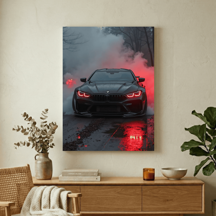 Картина на металі з автомобілем BMW