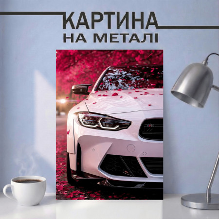 Картина на металі з автомобілем БМВ