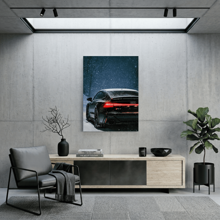 Картина на металі з автомобілем Ауді (Audi)