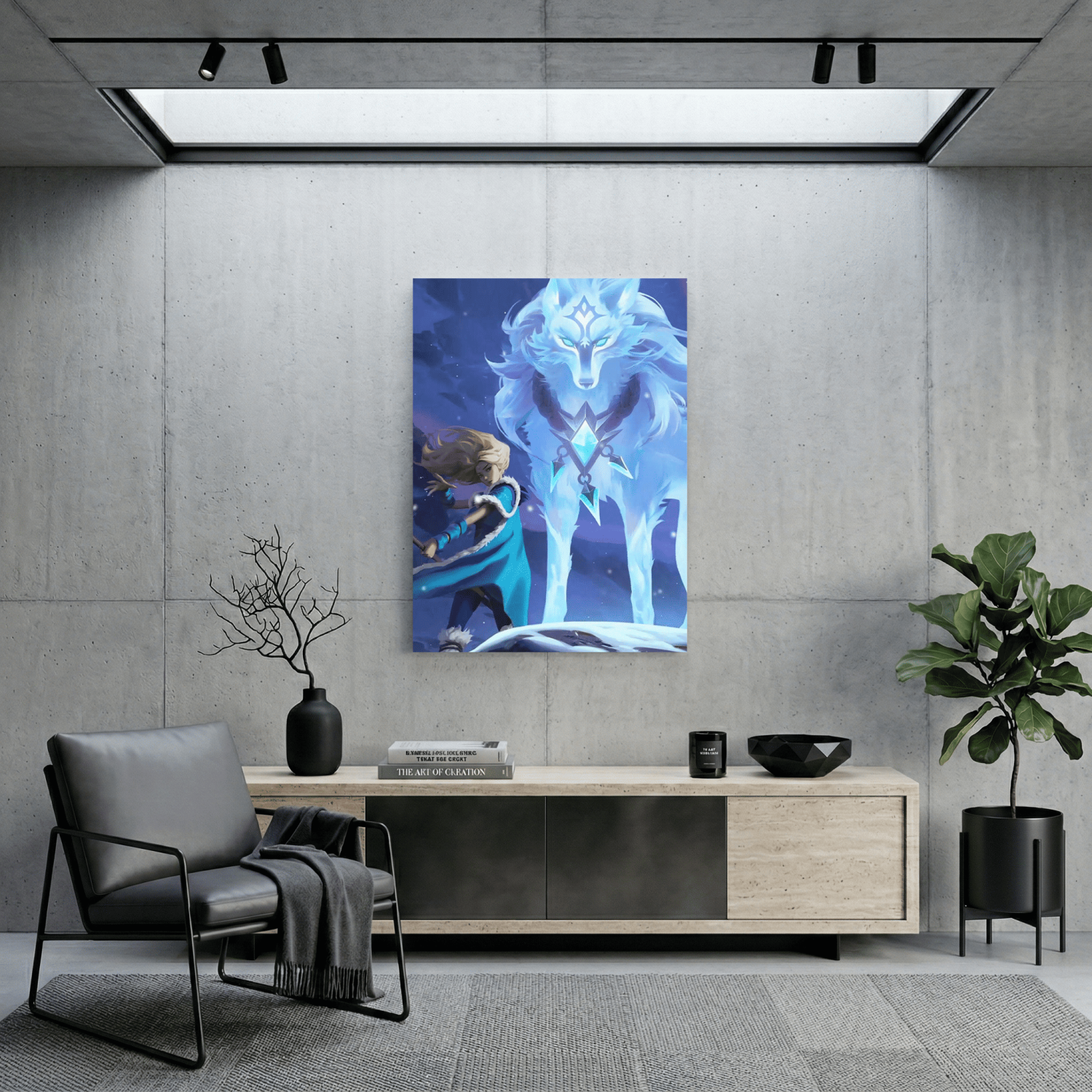 Картина на металі з Crystal Maiden