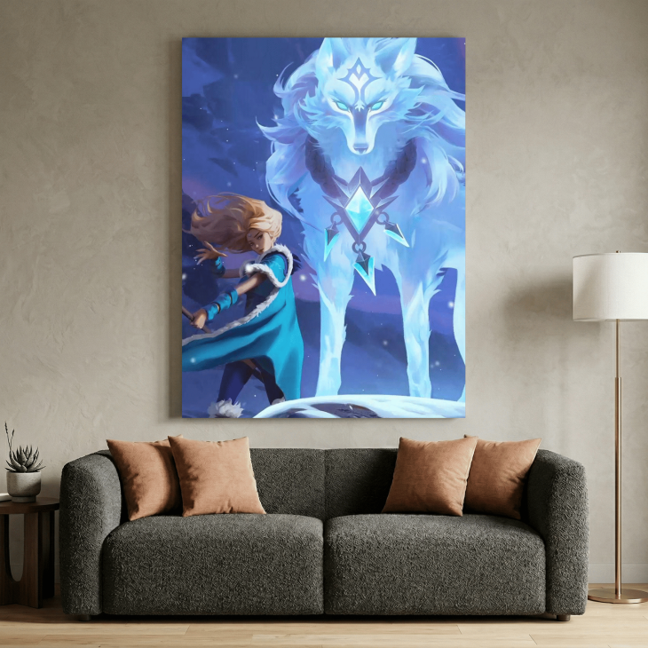 Картина на металі з Crystal Maiden
