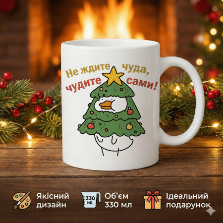 Кружка Не ждите чуда, творите сами!