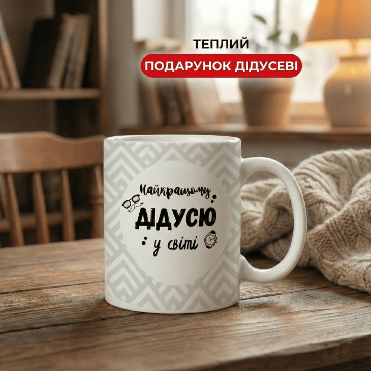 Кружка Найкращому дідусю у світі