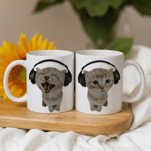 Парні кружки Music Love Cats