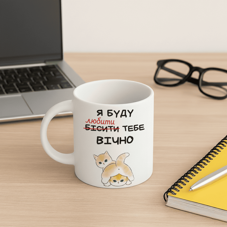 Кружка Я буду любити тебе вічно