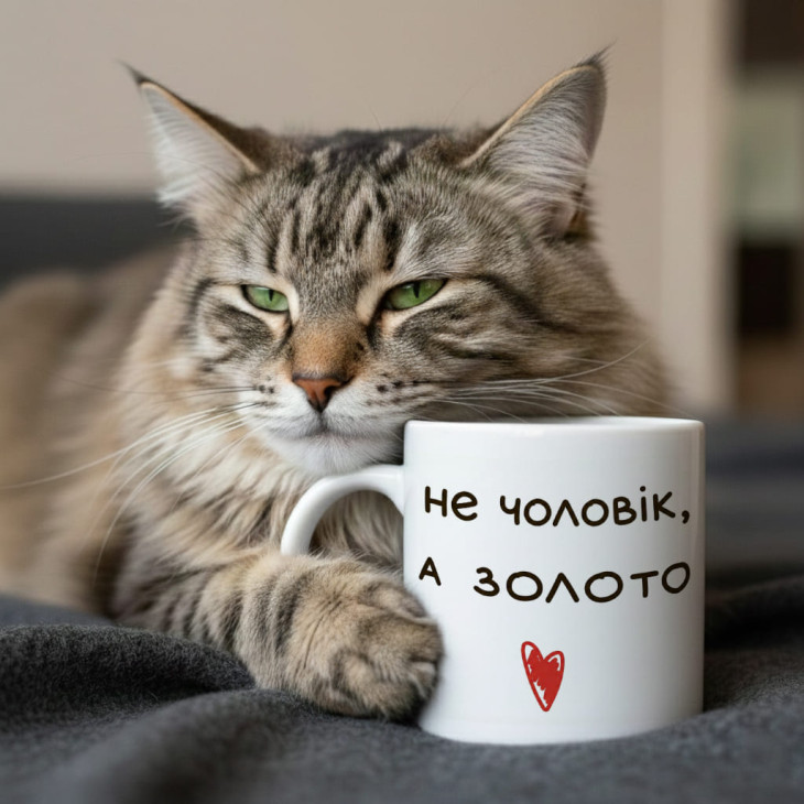 Кружка Не чоловік, а золото