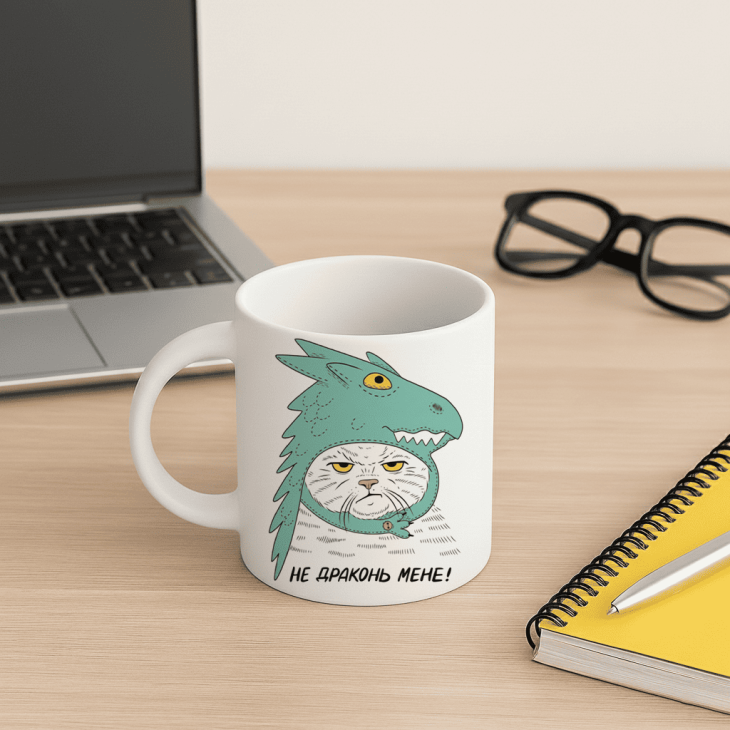 Кружка Не драконь мене