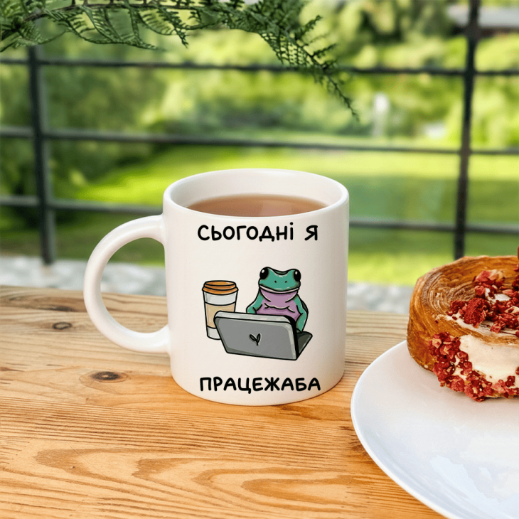 Кружка Сьогодні я працежаба