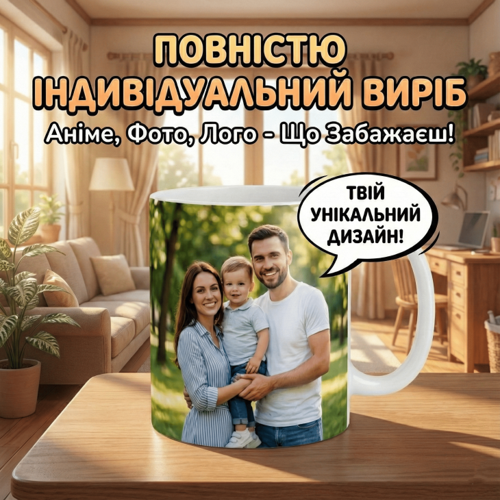 Кружка з сімейним фото