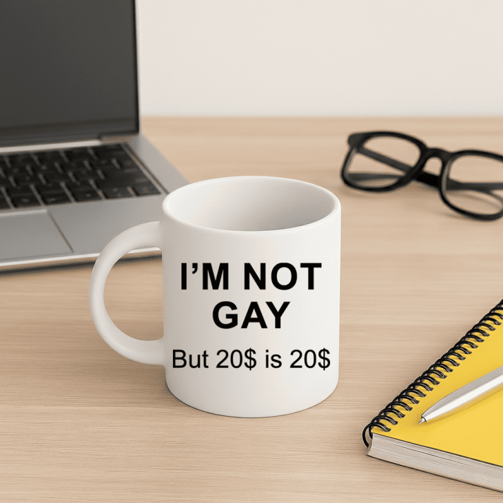 Кружка I'M NOT GAY But 20$ is 20$