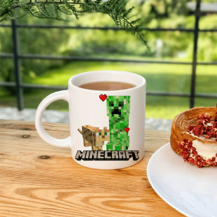 Кружка Minecraft: Крипер і кішка