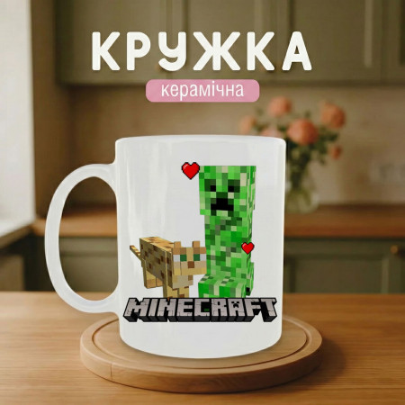 Кружка Minecraft: Крипер і кішка