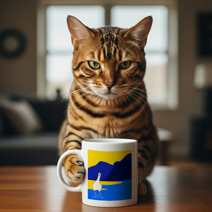 Кружка Де я нахуй? п.с. Гусь