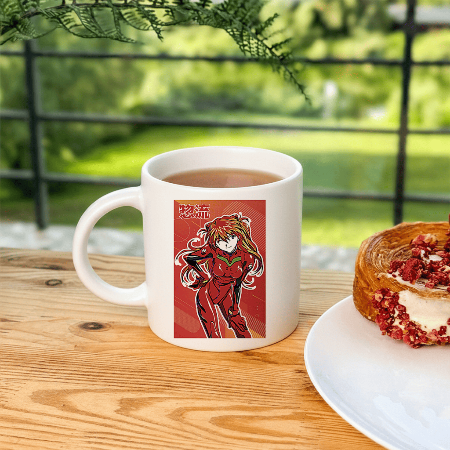 Аніме кружка з персонажем Аски Ленглі Сорю (Asuka Langley Soryu) 