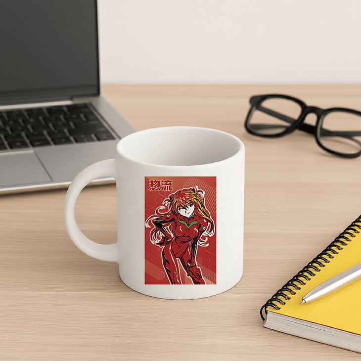 Аніме кружка з персонажем Аски Ленглі Сорю (Asuka Langley Soryu) 