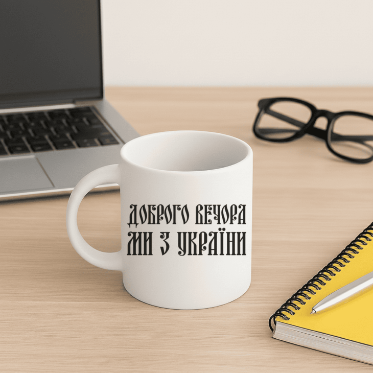 Кружка Good evening, we are from Ukraine