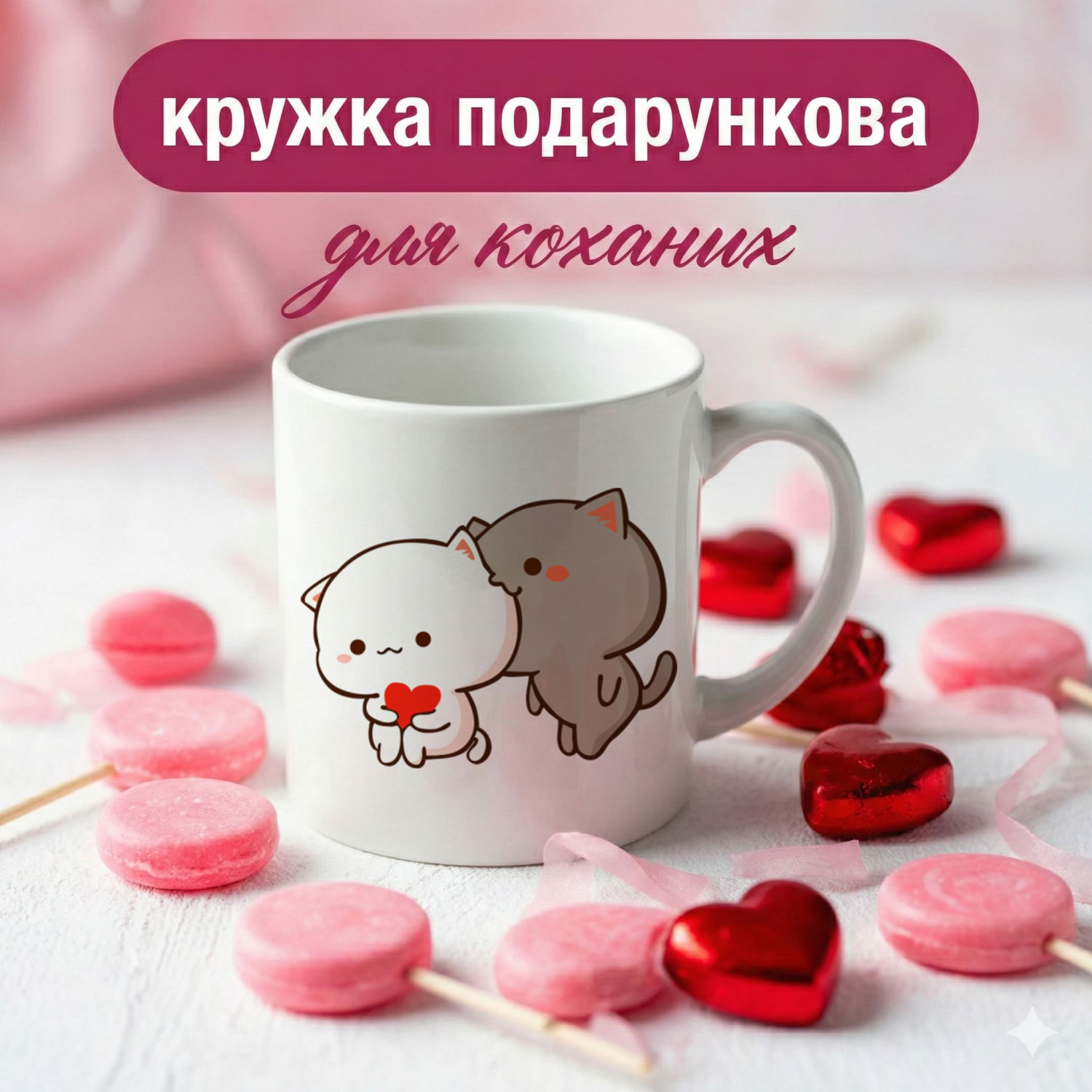 Кружка Любовні котики