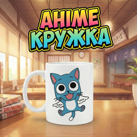 Аниме кружка с персонажем Хэппи