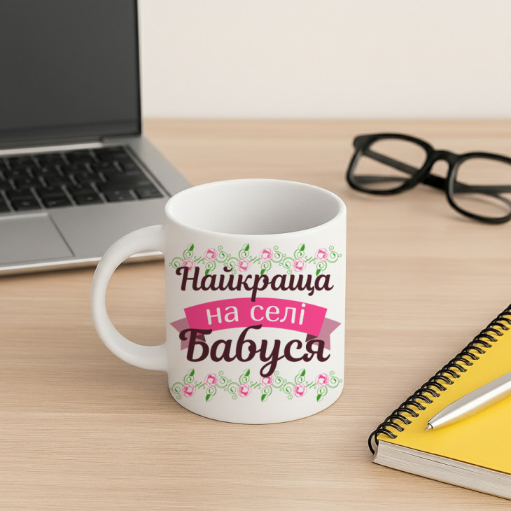Кружка Улюблена Найкраща на селі бабуся