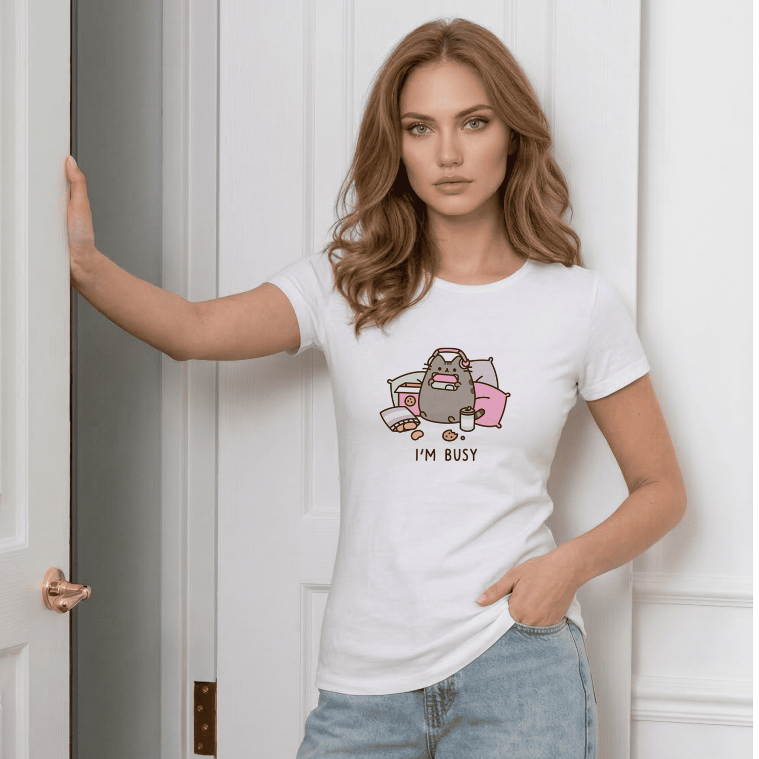 Футболка I'm Busy (Pusheen)