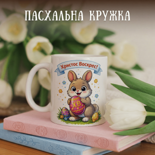 Кружка Христос Воскрес! Кролик