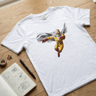 Аниме футболка Сайтама/Saitama (One Punch Man)