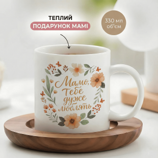 Кружка Мамо, тебе дуже люблять