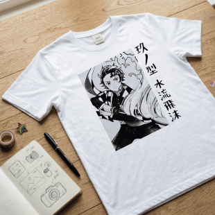 Аніме футболка Demon Slayer з персонажем Tanjiro Kamado