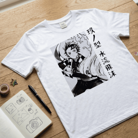 Аніме футболка Demon Slayer з персонажем Tanjiro Kamado