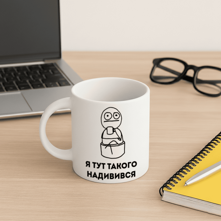 Кружка Я тут такого надивився