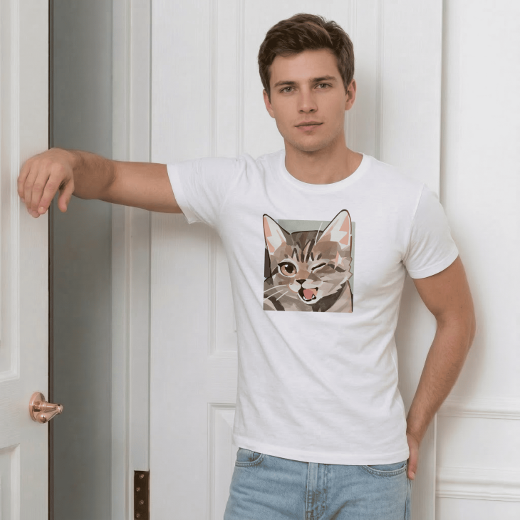 Футболка Котик-підморгусик