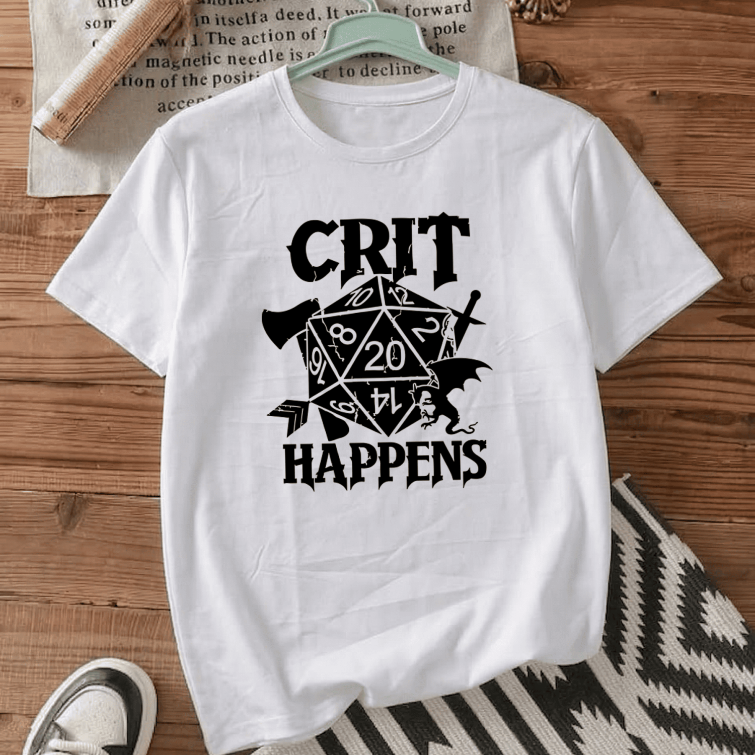Футболка Crit Happens D20 Dice