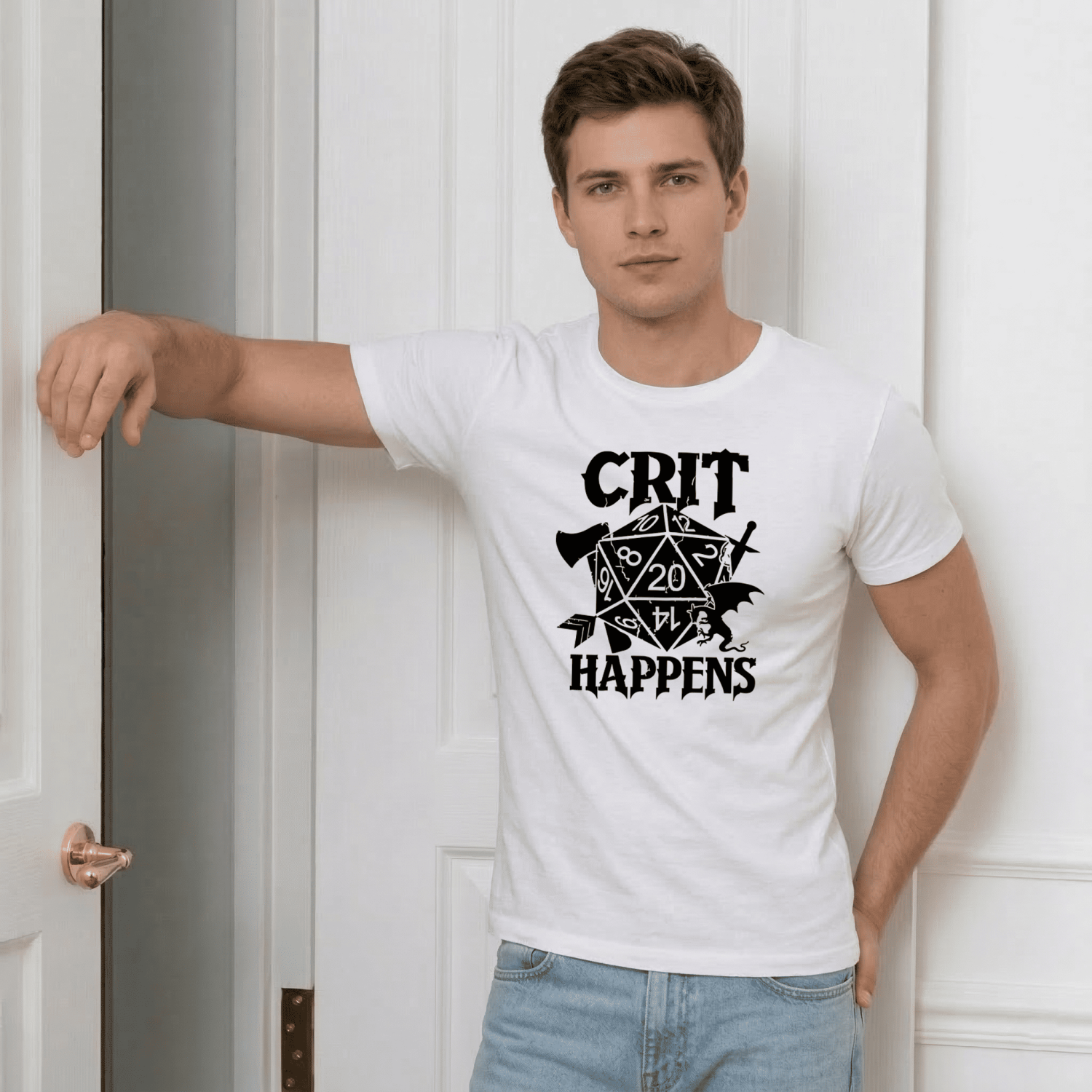 Футболка Crit Happens D20 Dice