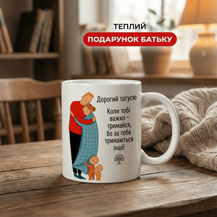 Кружка Дорогий татусю, коли тобі важко