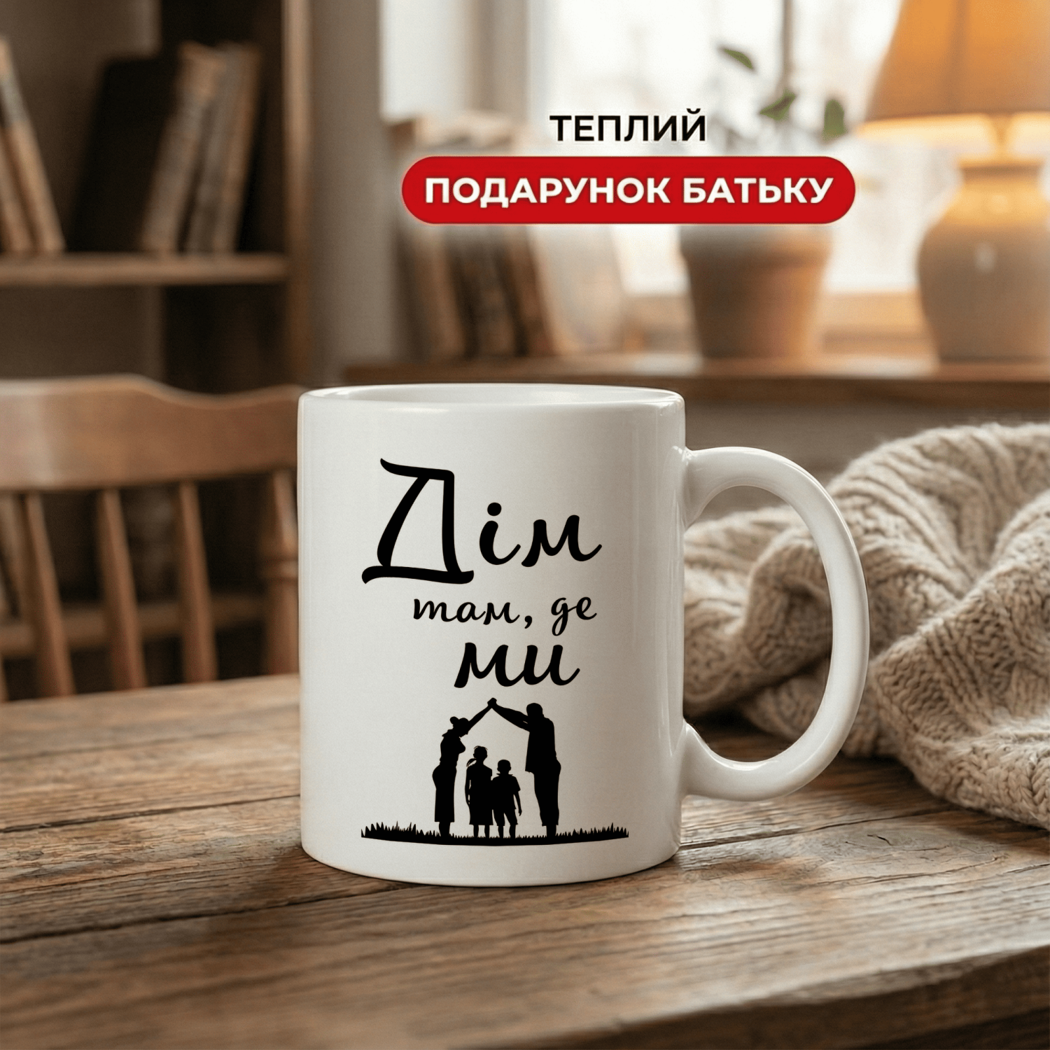 Кружка Дім там, де ми