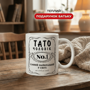 Кружка Тато чоловік №1 — найкращий у світі