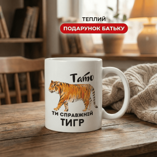 Кружка Тато, ти справжній тигр