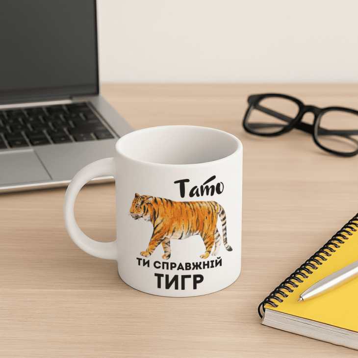 Кружка Тато, ти справжній тигр