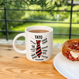 Кружка Тато — найкращий, завжди правий і незамінний