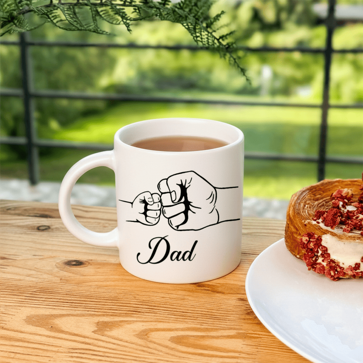 Кружка Dad — татовий кулачок любові