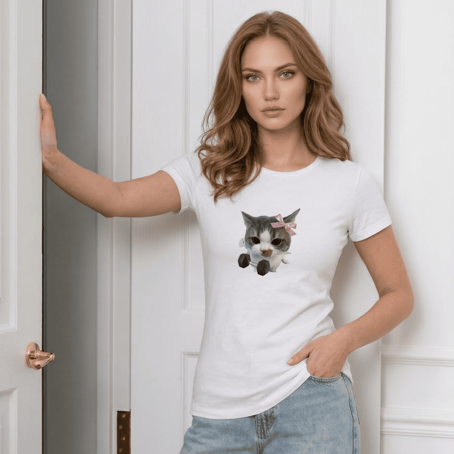 Футболка Fitness kitty
