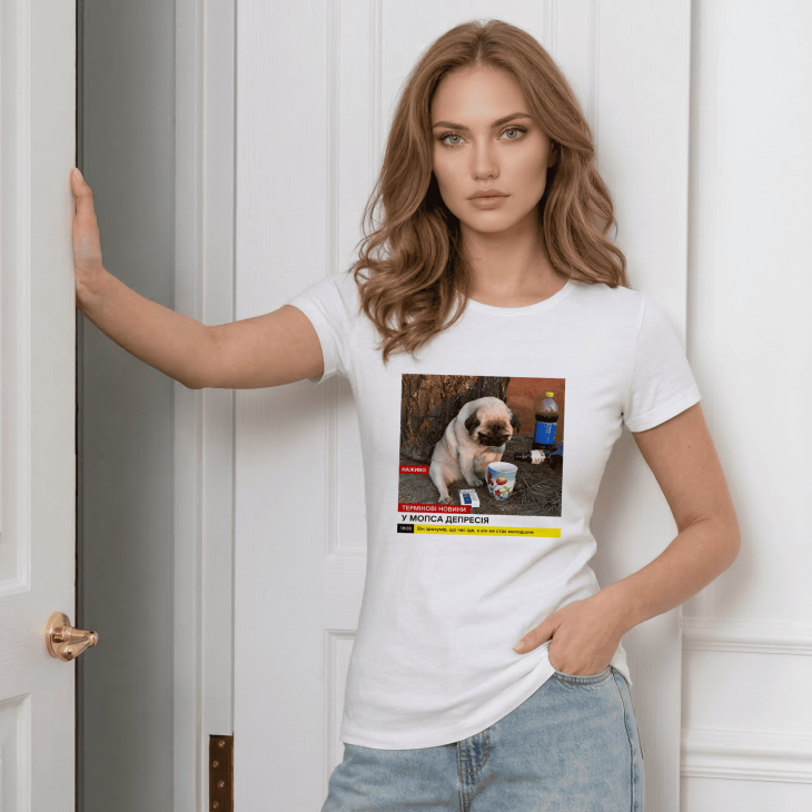 Футболка У мопса депресія