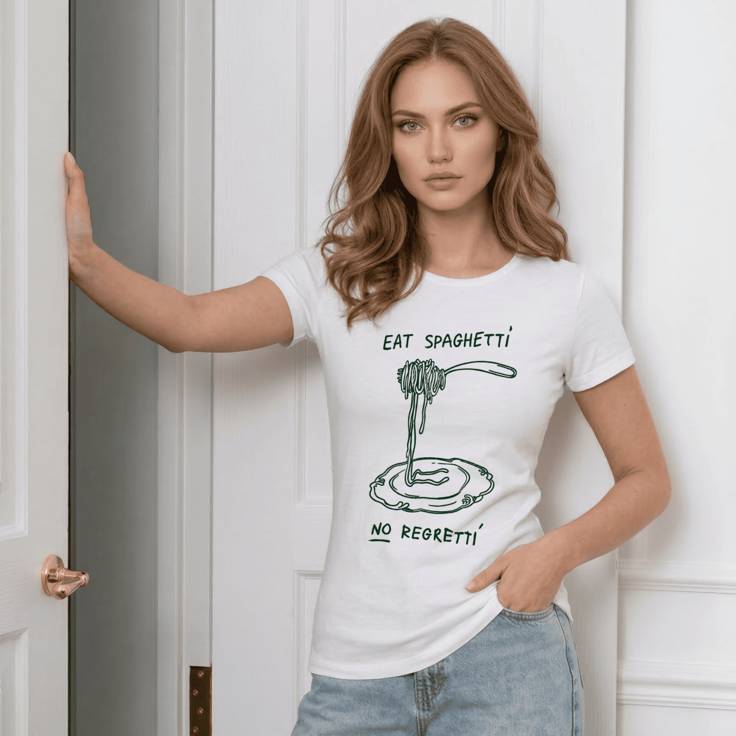 Футболка Eat spaghetti - no regretti