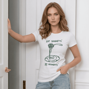 Футболка Eat spaghetti - no regretti