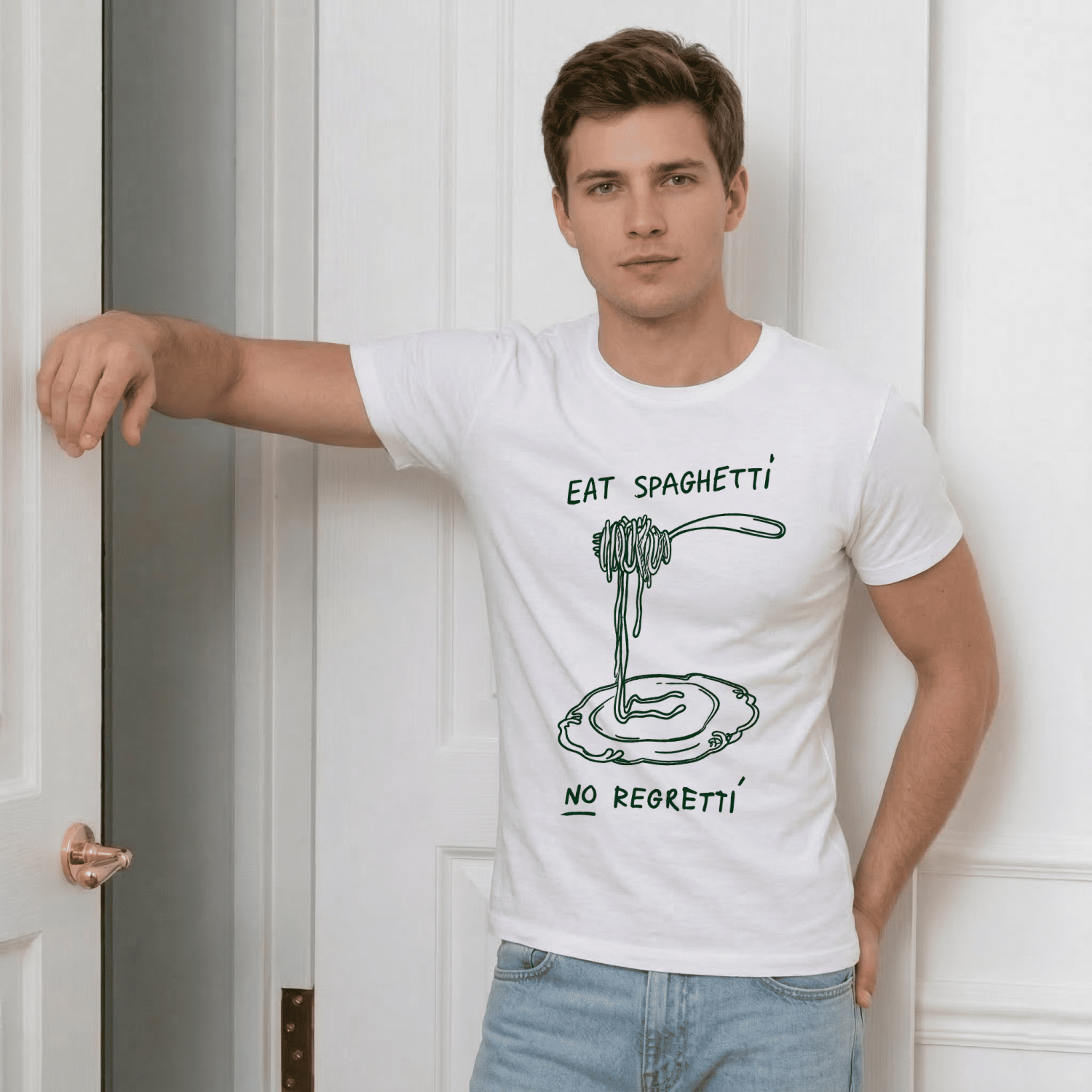 Футболка Eat spaghetti - no regretti