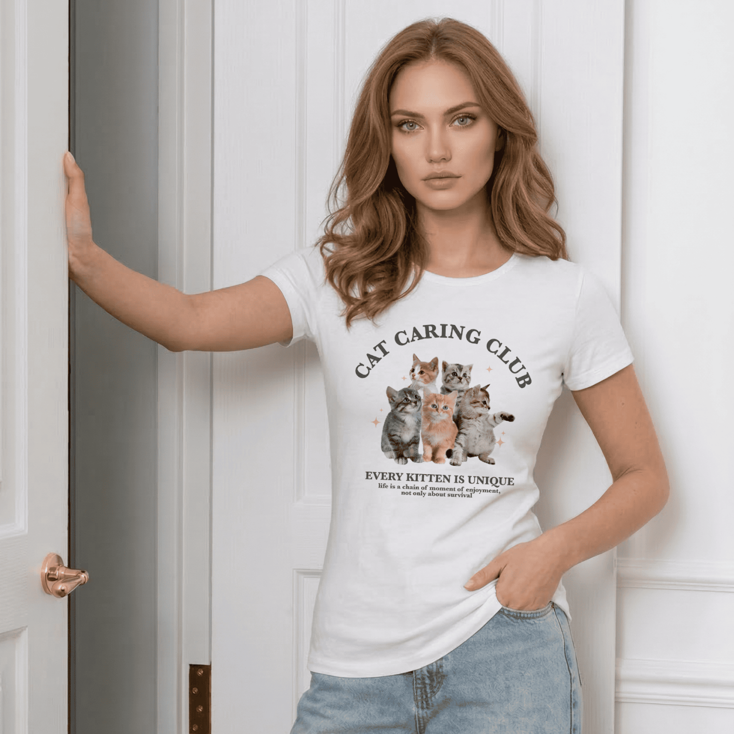 Футболка Cat caring club