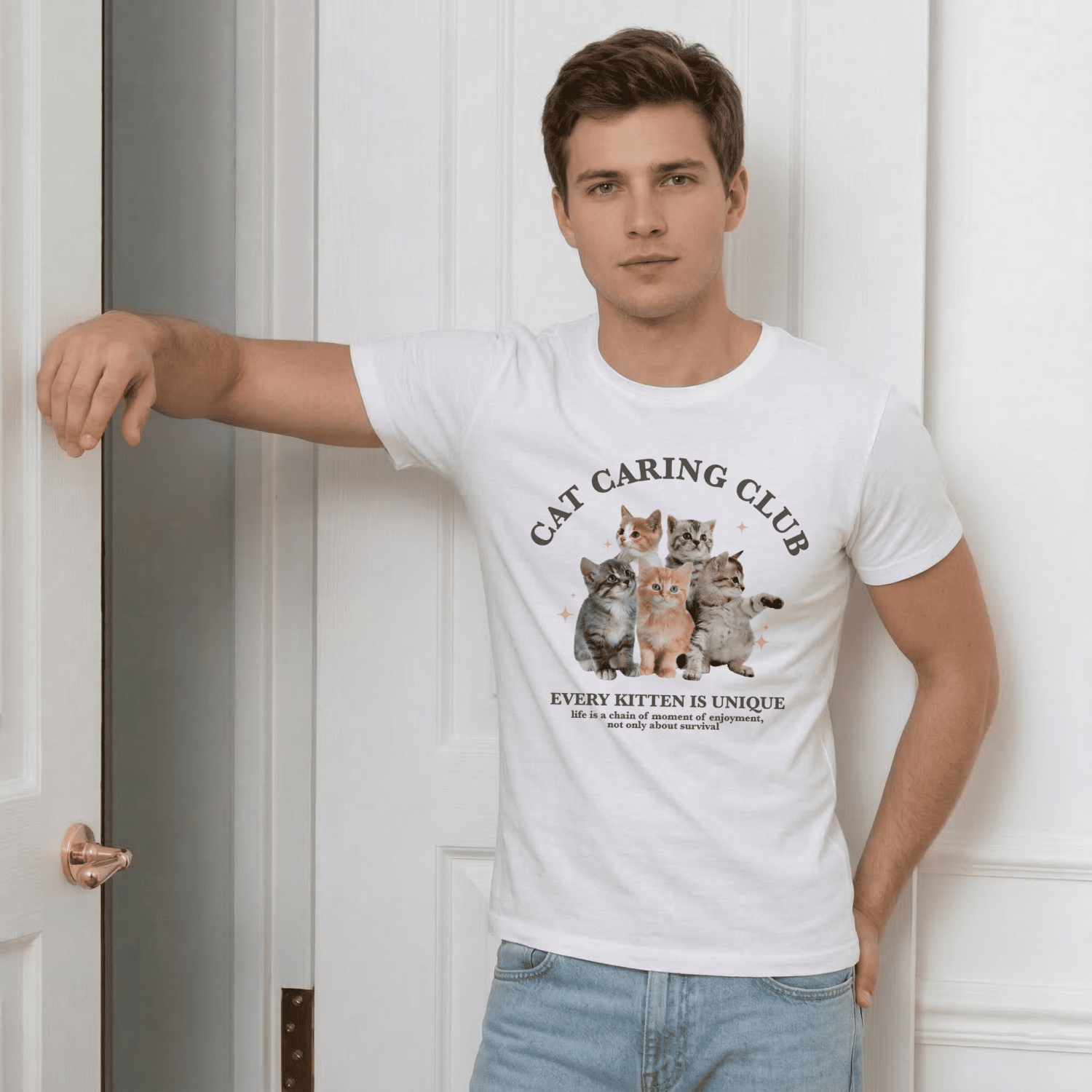 Футболка Cat caring club